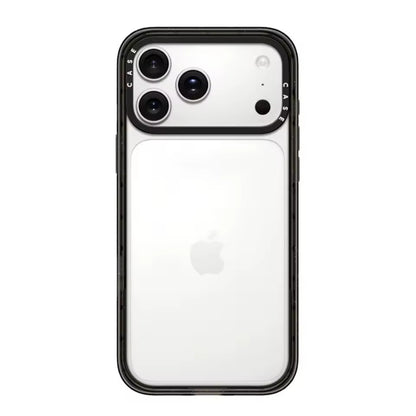 Transparent Black Border Senior Simple Acrylic with  for IPhone 17 Pro Max  Cover-AX