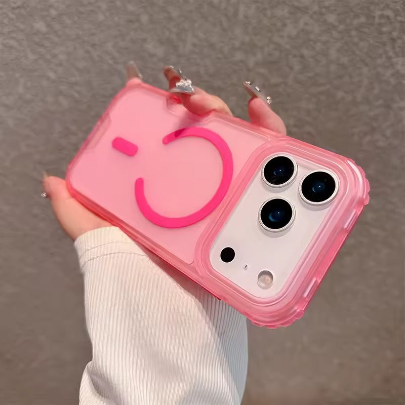 Neon Color Bumper Shockproof MagSafe Phone Case For iPhone 17  Pro Max Wireless Charging-AX