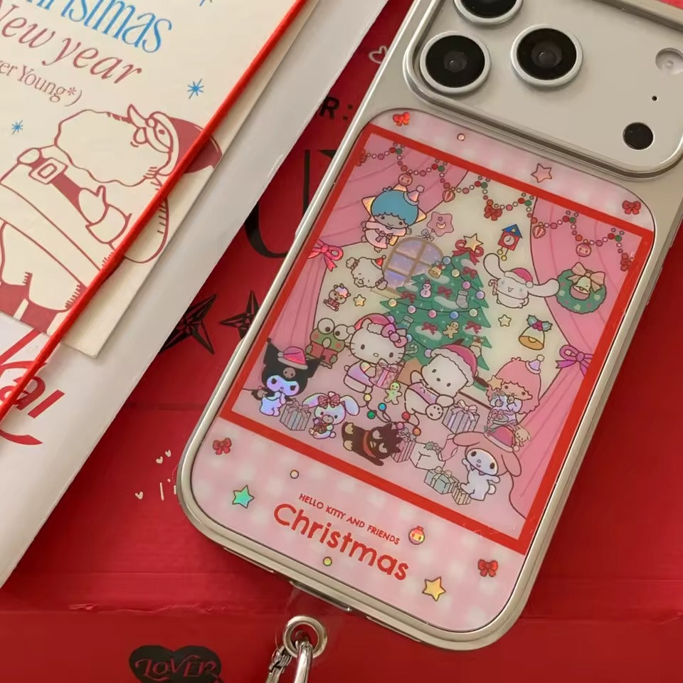 Merry Christmas Hello Kitty Phone Case For iphone 17  Pro Max  Girl's Pendant Gift Cover -  AX