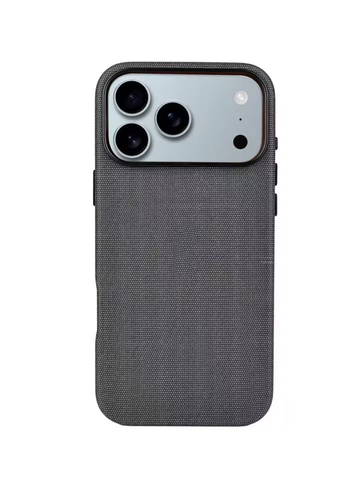 Suitable for Apple 17Pro max_with Cloth Texture Magsafe Animation  Cover-AX