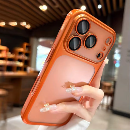 Luxury Matte Hard PC Ultra Slim Case for iPhone 17 Pro Max  Film Protector Frosted Shockproof Cover-AX