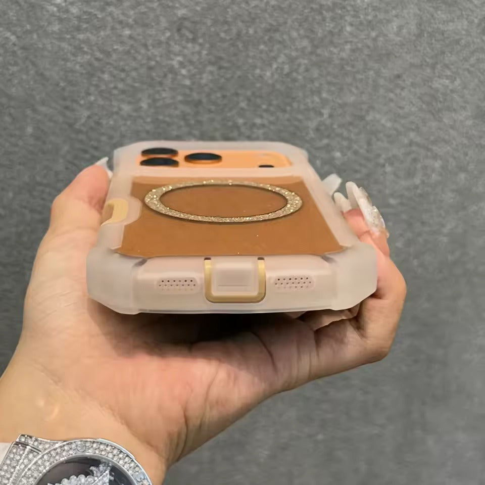 Fashion Glitter Magnetic Phone Case For iPhone 17 Pro Max  Shockproof Cover -AX