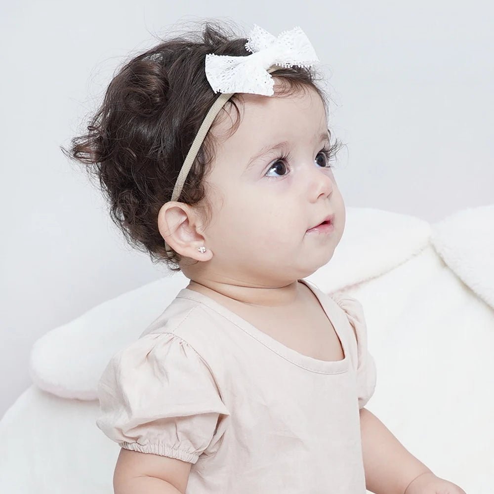 4Pcs/Set Flower Bows Headband Baby Hairband for Girl Children Elastic Hair Bands Soft Toddler Newborn Cute Hair Accessories Gift - buythingsusa