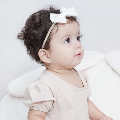 4Pcs/Set Flower Bows Headband Baby Hairband for Girl Children Elastic Hair Bands Soft Toddler Newborn Cute Hair Accessories Gift - buythingsusa