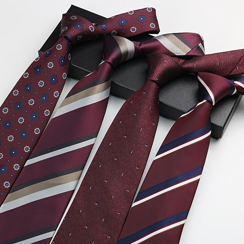 1pc Elegant Men's Polyester Necktie, 3.15inch Wide.