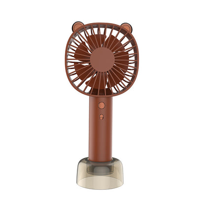 Cute Handheld Mini Desktop Charging Fan