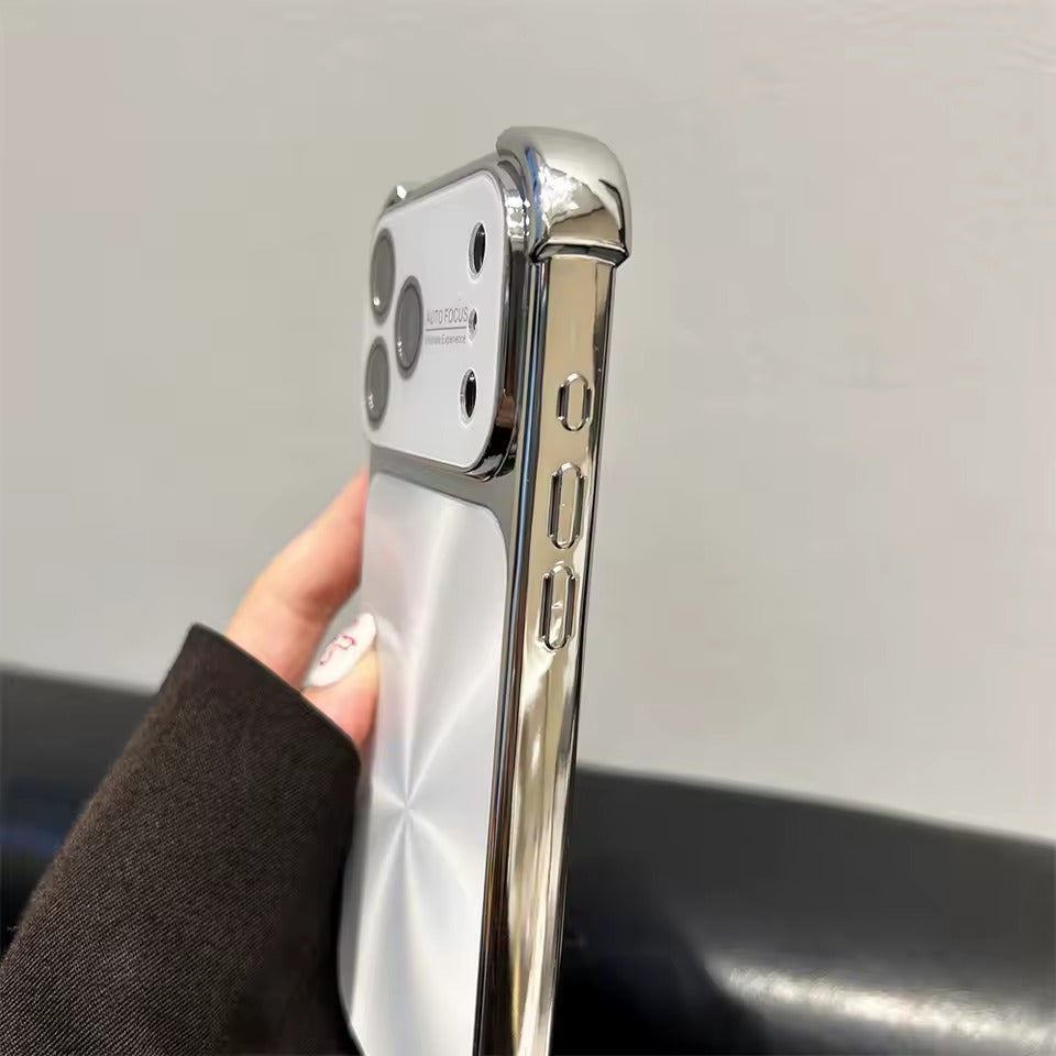 Luxury Plating Armor Glitter Aurora Glossy Phone Case For iPhone 17  Pro Max Camera Protection Cover - AX