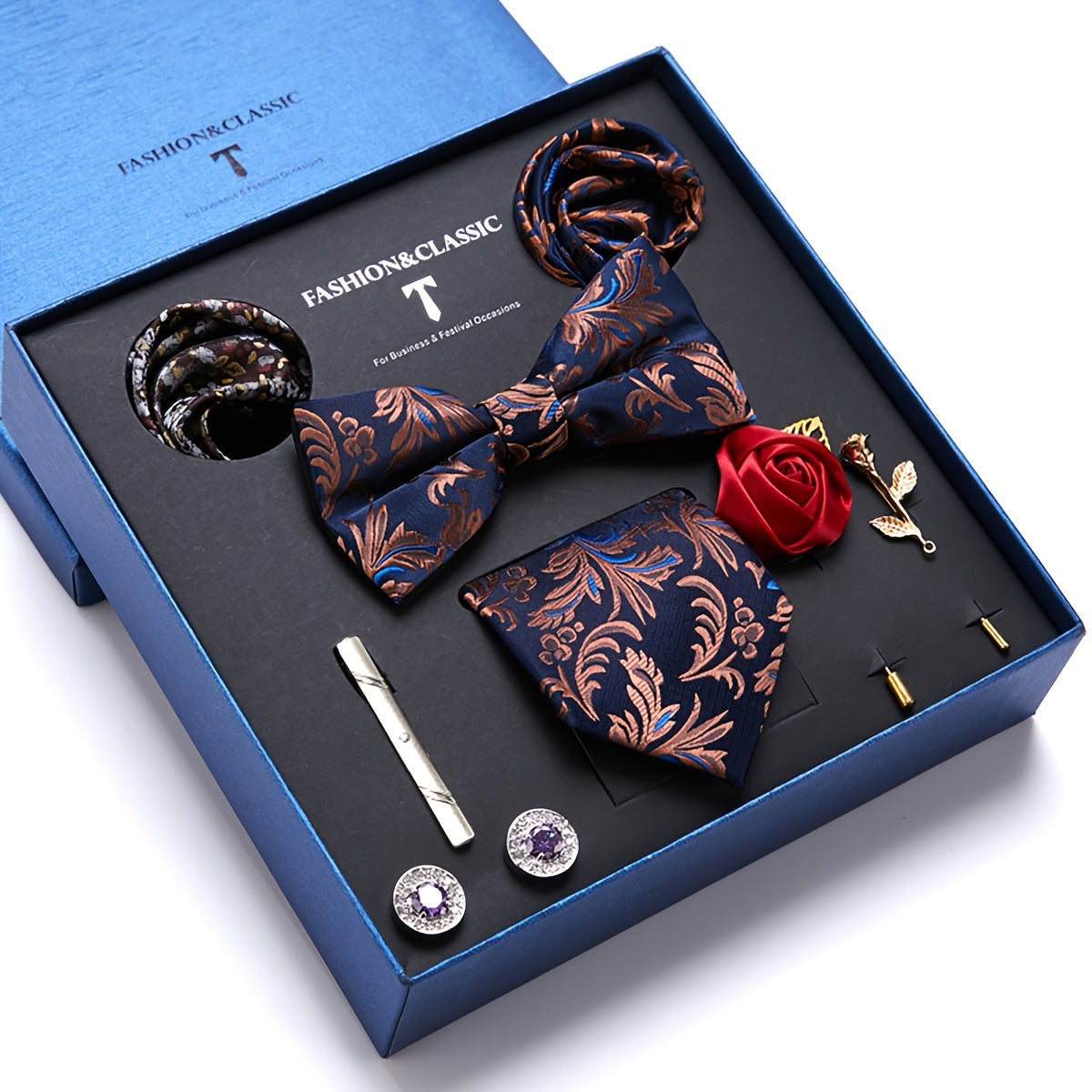 Passabin Men's Luxury Tie Set Box..