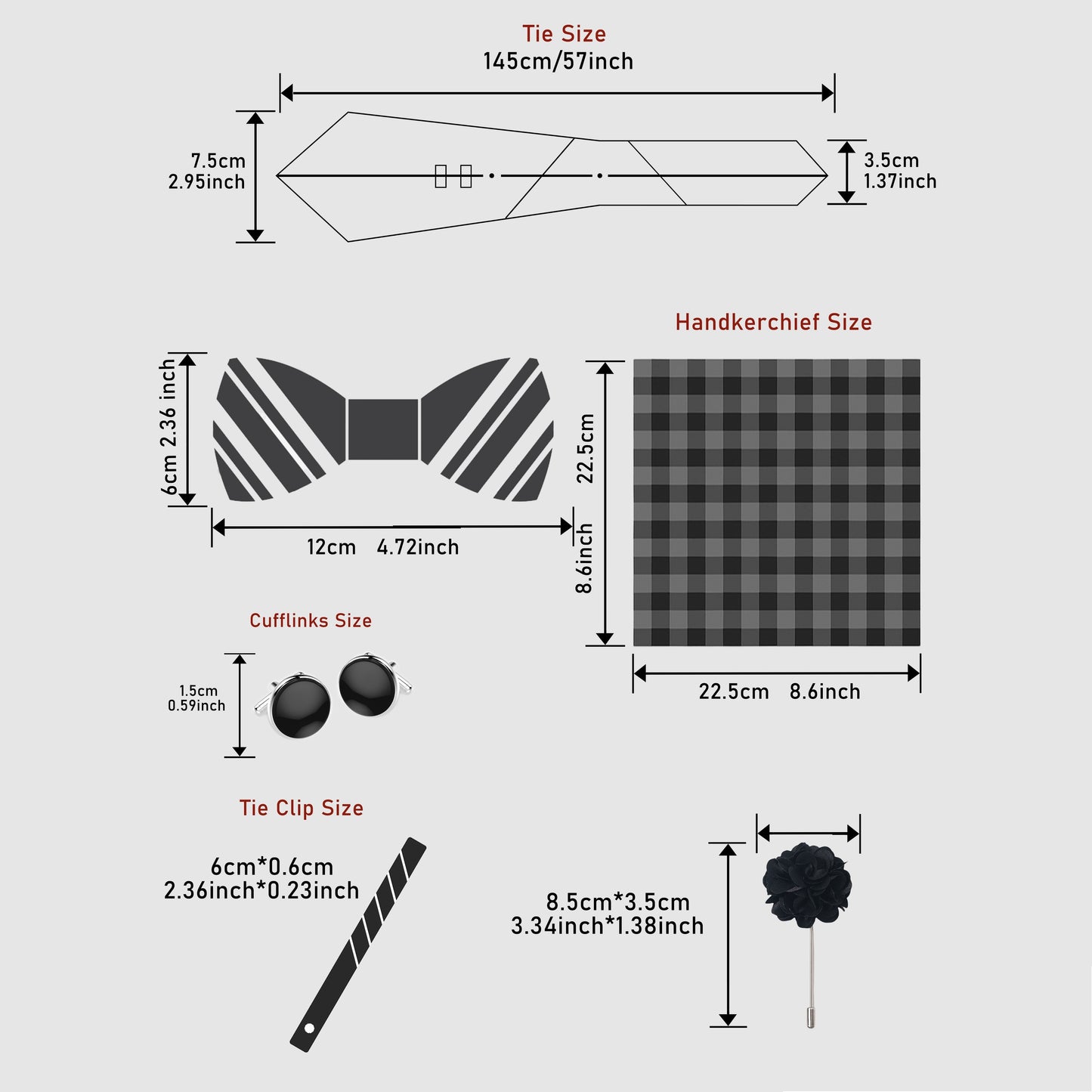Passabin Men's Luxury Tie Set Box..