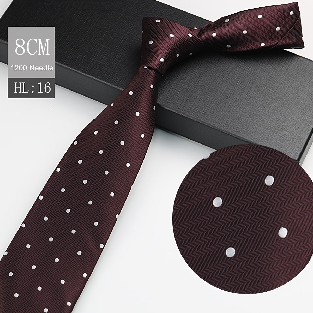 1pc Elegant Men's Polyester Necktie, 3.15inch Wide.