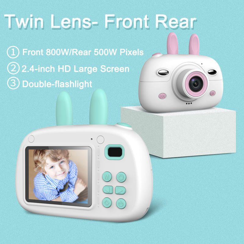 Rabbit Ears Cartoon Min Camera For Kids