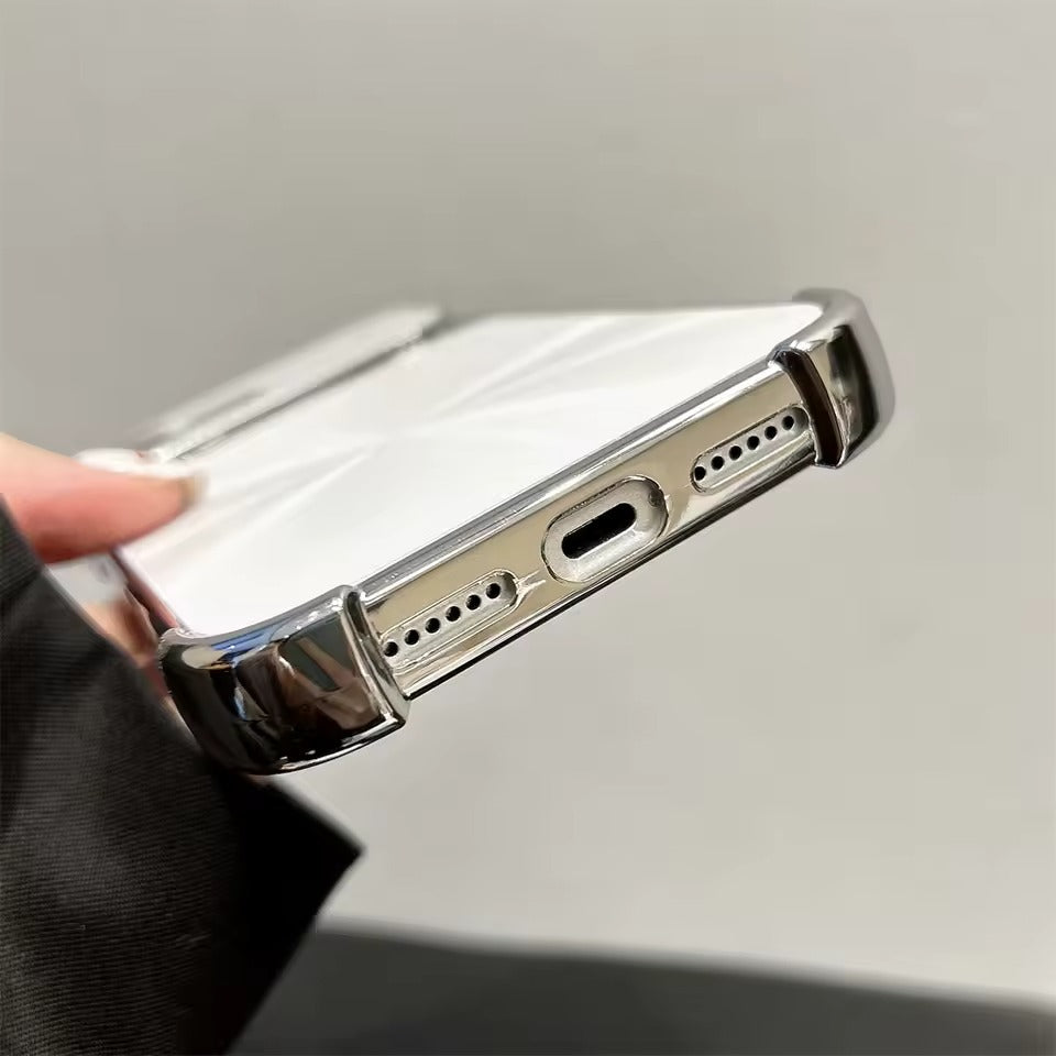 Luxury Plating Armor Glitter Aurora Glossy Phone Case For iPhone 17  Pro Max Camera Protection Cover - AX