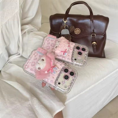 Korean Cute Flower Camera Melody Phone Case For iPhone 17  Pro Max Cover with  Cartoon Cases -AX