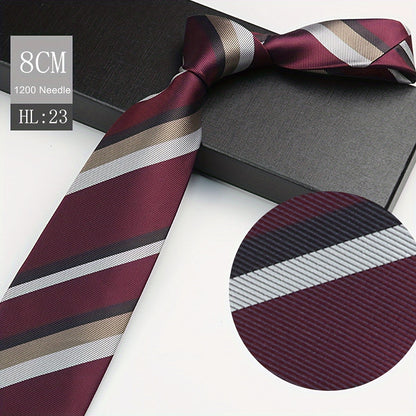1pc Elegant Men's Polyester Necktie, 3.15inch Wide.