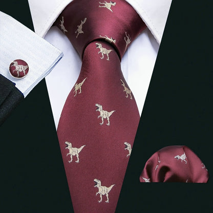 4pcs/set Men's Tie, Handkerchief And Cufflinks..