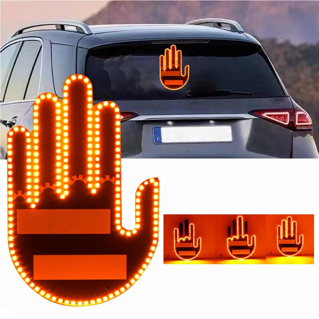 Gesture LED Modes Car Finger Light with Remote