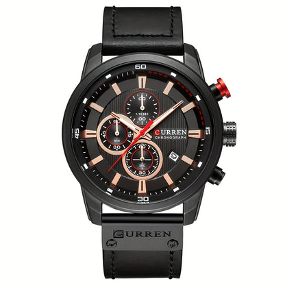 Men Watches Men's Chronograph Waterproof Sport Wrist Date Quartz Wristwatch
