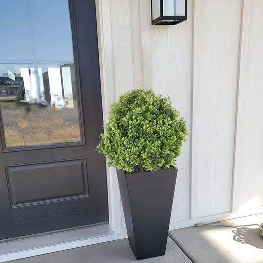 Two sets of 2FT green Milan grass leaf simulation trees, suitable for indoor decoration, courtyard decoration, porch decoration, office decoration, and holiday decorative lights