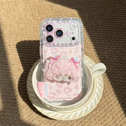 Korean Cute Flower Camera Melody Phone Case For iPhone 17  Pro Max Cover with  Cartoon Cases -AX