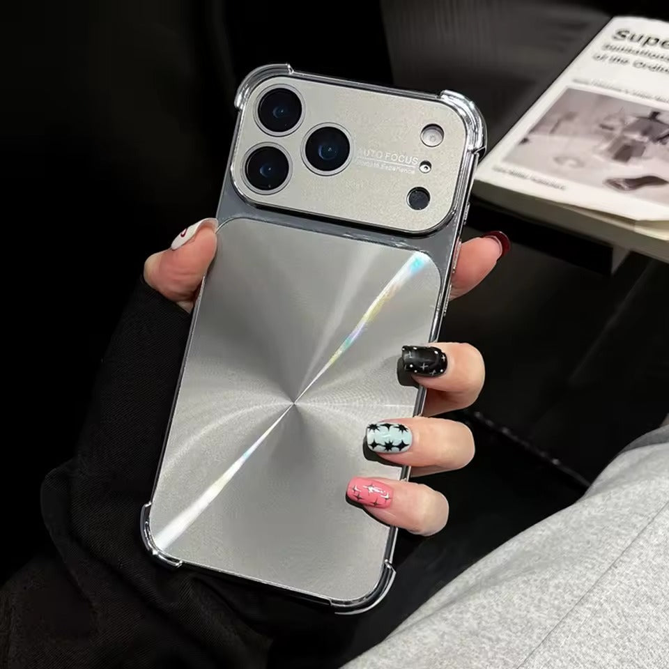 Luxury Plating Armor Glitter Aurora Glossy Phone Case For iPhone 17  Pro Max Camera Protection Cover - AX