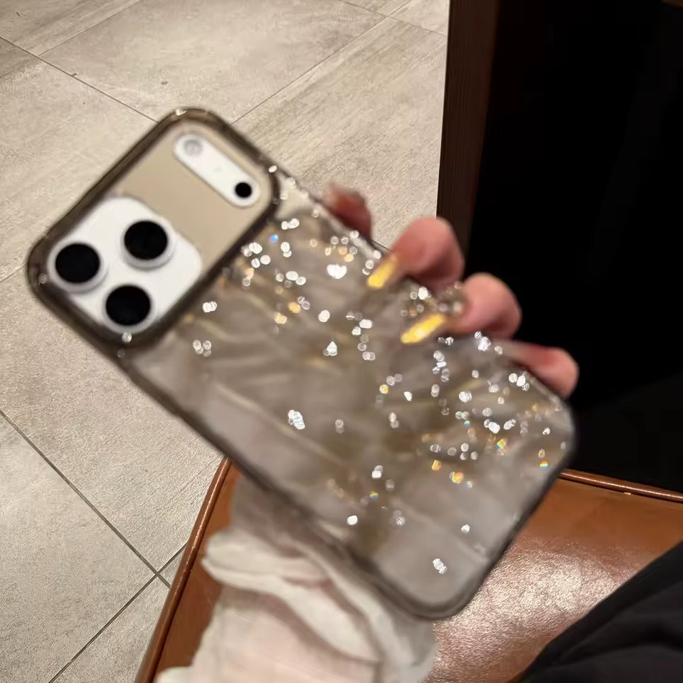 Creative 3D Ripple Transparent Phone Case for iPhone 17  Pro Max   Protective Shell -  AX