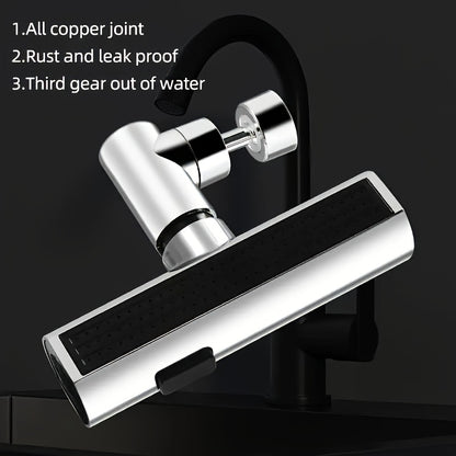 2pcs Waterfall Style Kitchen Faucet - 3-in-1 360° Touch Controlled Faucet Extender - For Kitchen Sink - Used For Washing Vegetables And Fruits - Suitable for Modern Kitchens - Perfect Gift for Homeowners