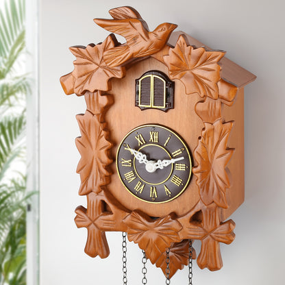 1pc Handcrafted Wooden Cuckoo Clock, MX025, with Auto-Shut-Off Chime...