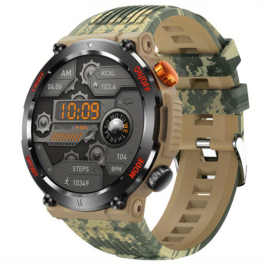 QTLLBT Wireless Smart Watch with LED Flashlight -, Wireless Call Answering, Compass, Pedometer, MMS Notifications