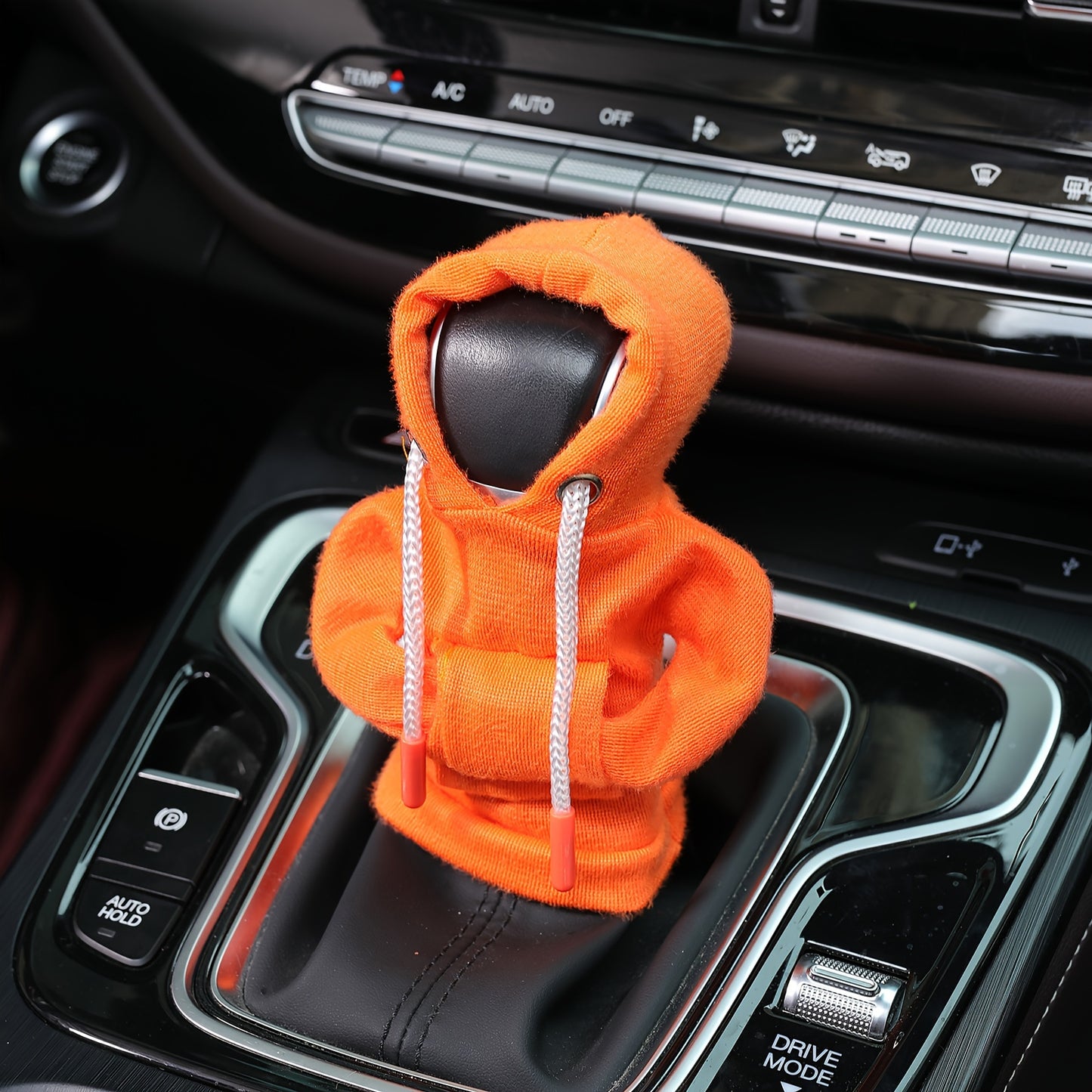 Large Size Universal Car Gear Shift Cover Hoodie, Fashionable Mini Hooded Sweatshirt For Auto Gear Stick Shifter Knob, Interior Accessories Decor