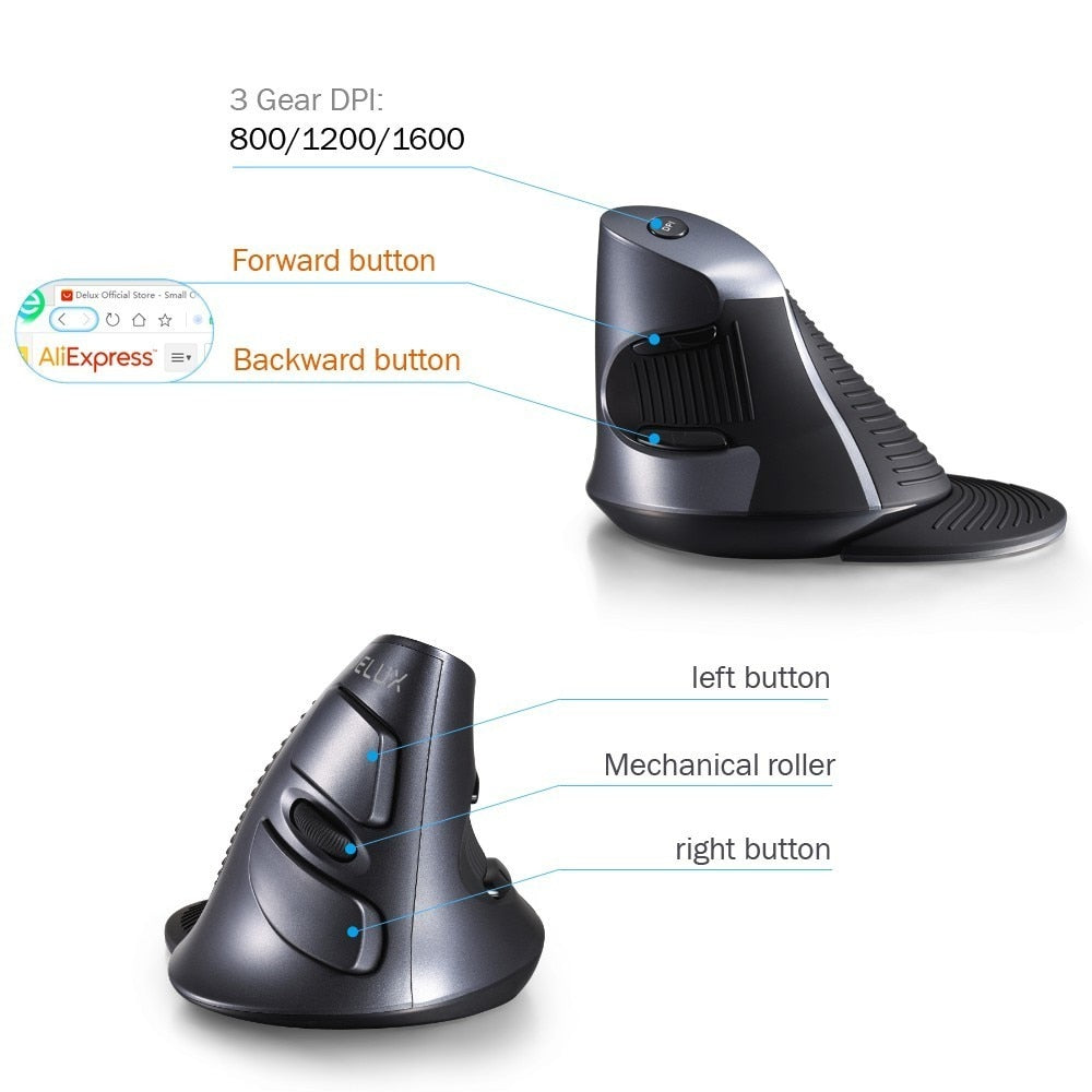 Vertical Wireless Mouse