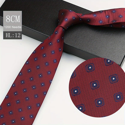 1pc Elegant Men's Polyester Necktie, 3.15inch Wide.