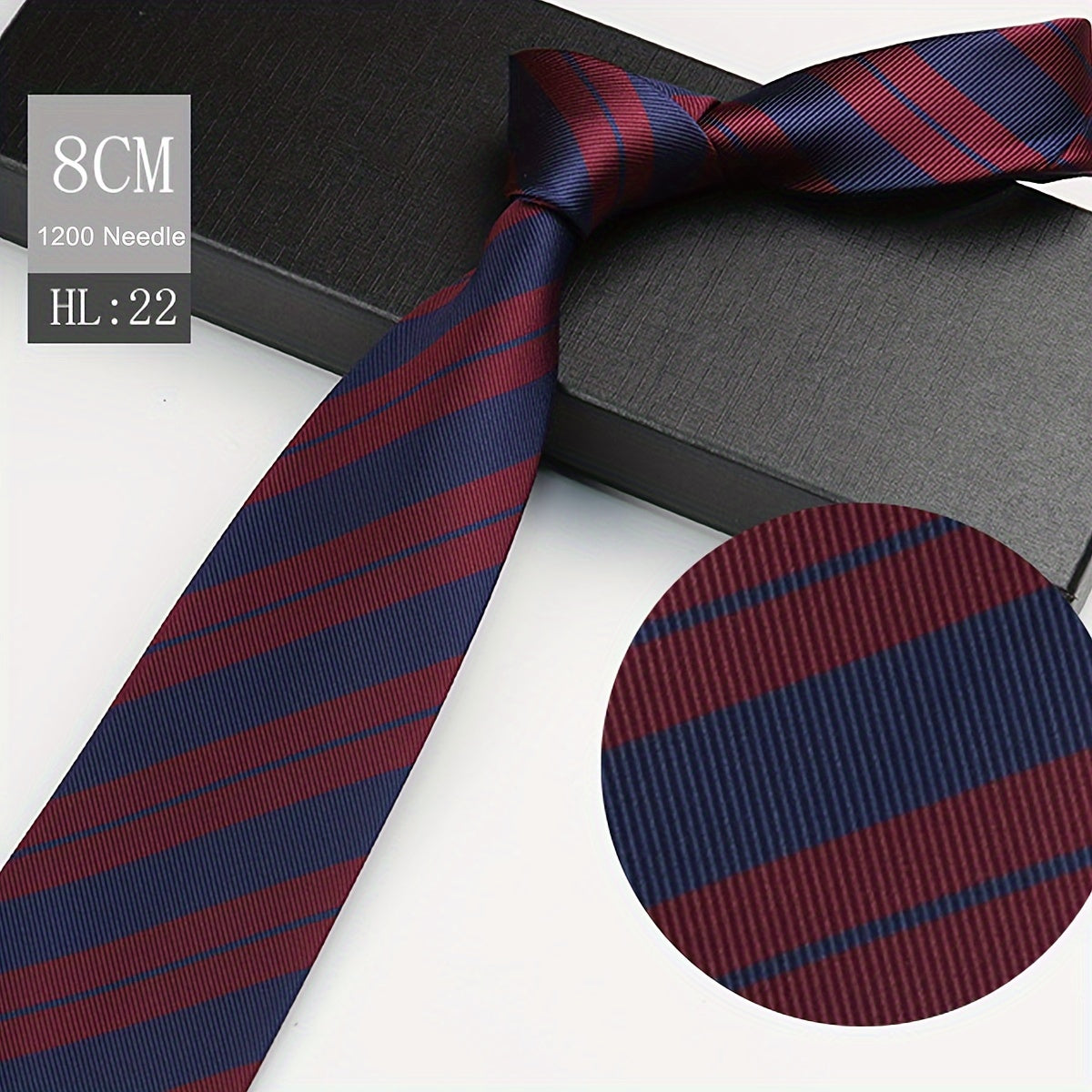 1pc Elegant Men's Polyester Necktie, 3.15inch Wide.