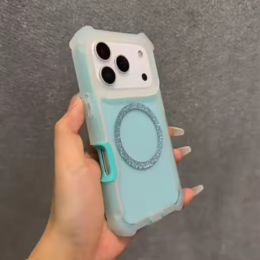 Fashion Glitter Magnetic Phone Case For iPhone 17 Pro Max  Shockproof Cover -AX