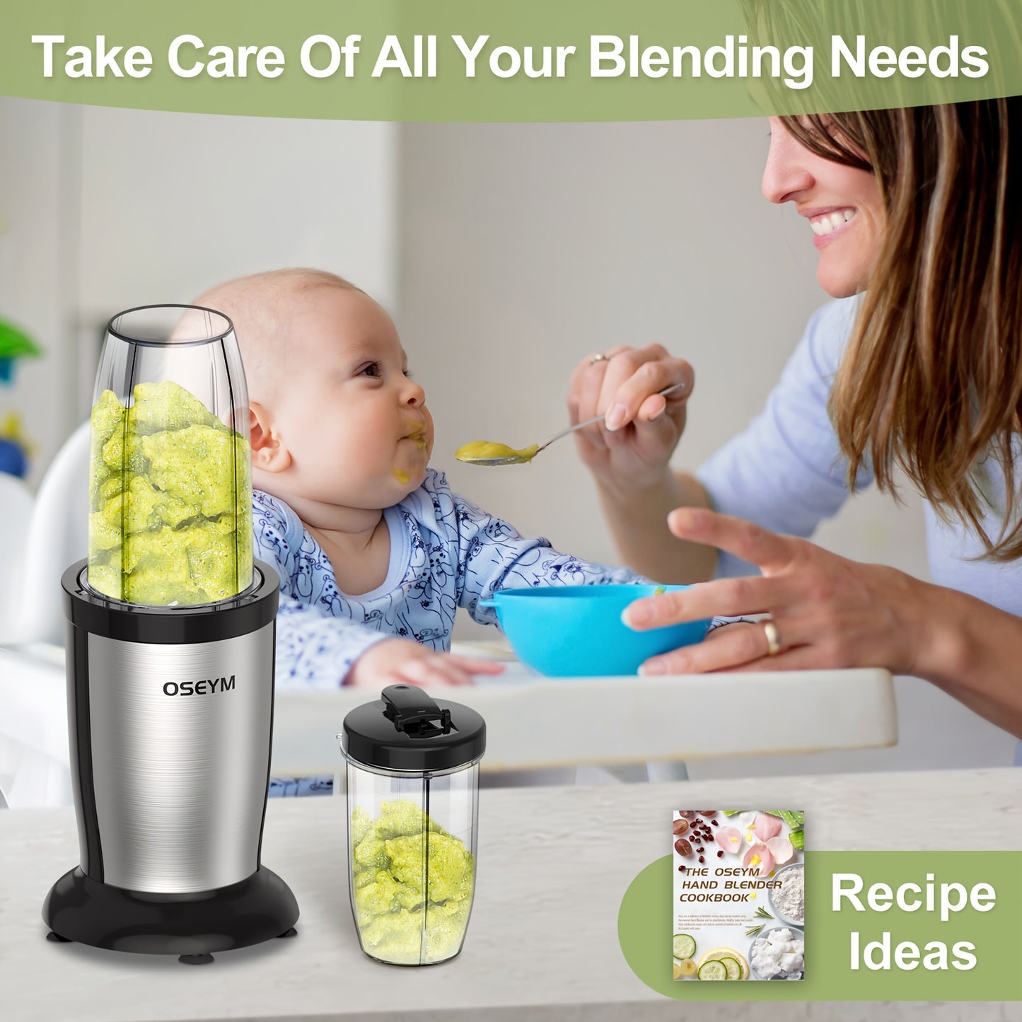 850-watt Blender For Making Milkshakes And Smoothies, A Personal Blender For The Kitchen, Portable Blender And Coffee Grinder, Tabletop Blender, Silvery