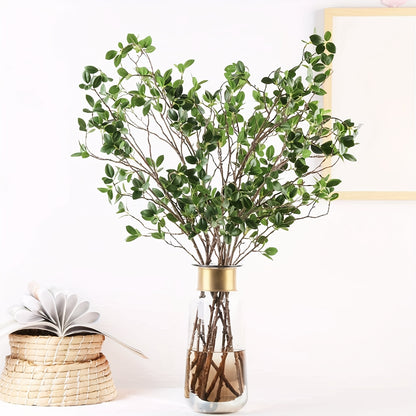 3pcs Faux Olive Tree Branches - 25.5 Inch Lifelike Artificial Greenery Stems, High-Quality Plastic Realistic Buds & Leaves for Vase Decor, No Maintenance Home/Office/Desk Decor, Seasonal Holiday & Party Decoration (Halloween/Christmas/Easter/Thanksgiving/