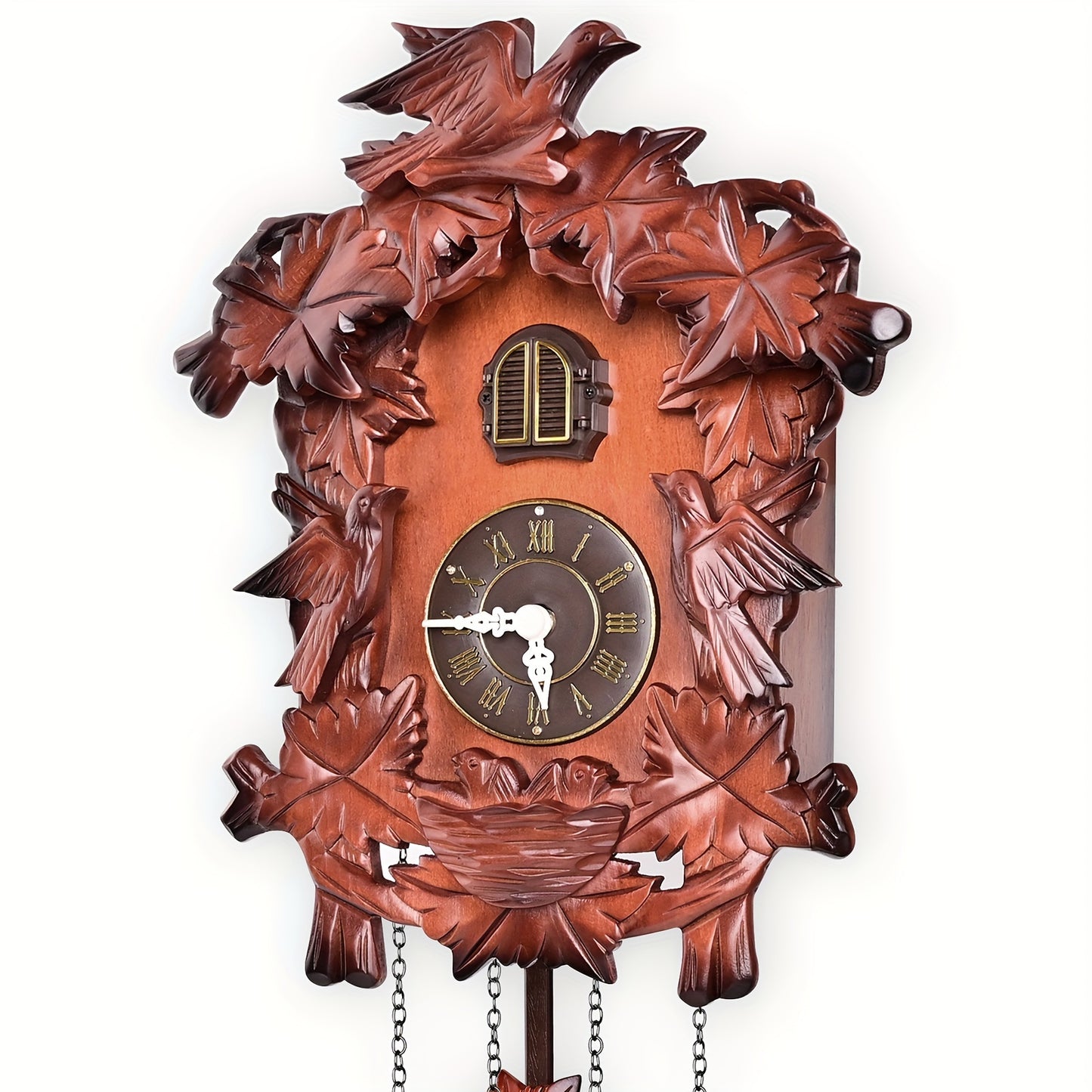 Cuckoo Clock - Wooden Wall Clock Handmade MX316 - Traditional Design.