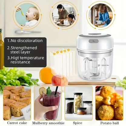 250ml Wireless Portable Electric Food Chopper