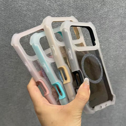 Fashion Glitter Magnetic Phone Case For iPhone 17 Pro Max  Shockproof Cover -AX