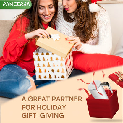 PANCERKA Rechargeable Self-Stirring Coffee Mug with Temperature Display - USB Charging, Sealed Travel Tumbler for Milk, Chocolate, Mocha