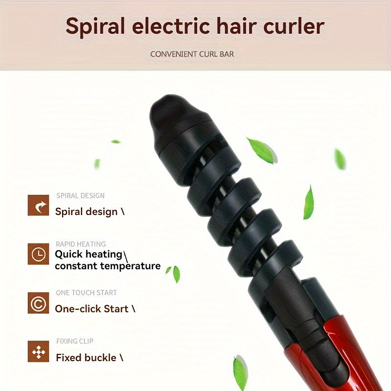 1pc Hair Curler, Spiral Curling Iron, Wavy Curlers, Large Curls, And Permers, Create Curls, Waves, And Bows On Your Hair