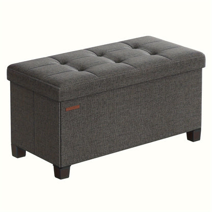 Folding Storage Ottoman Bench for Living Room and Bedroom, 15 x 43. 3 x 15. 7 Inches