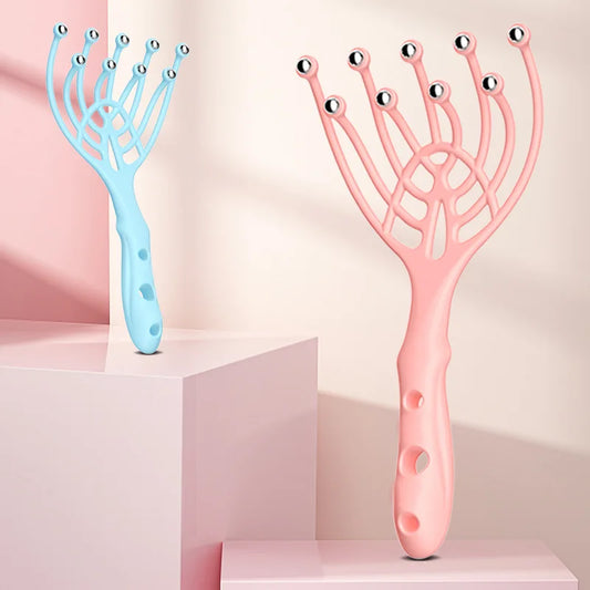 Pink Head Massager 5/9 Claws Scalp Massager