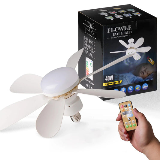 Ceiling Fan Light with Remote Rimming Function suitable for living room