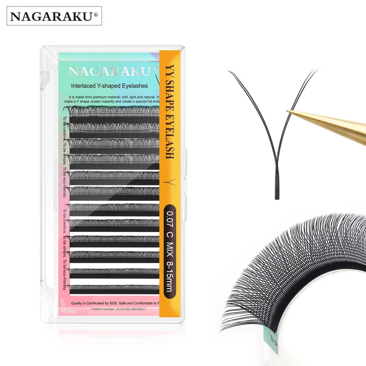 Y Shape Hand Woven Premium  Eyelashes Extension