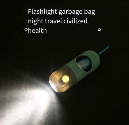 Clip On Multi Functional LED Light and Pet Bag Holder