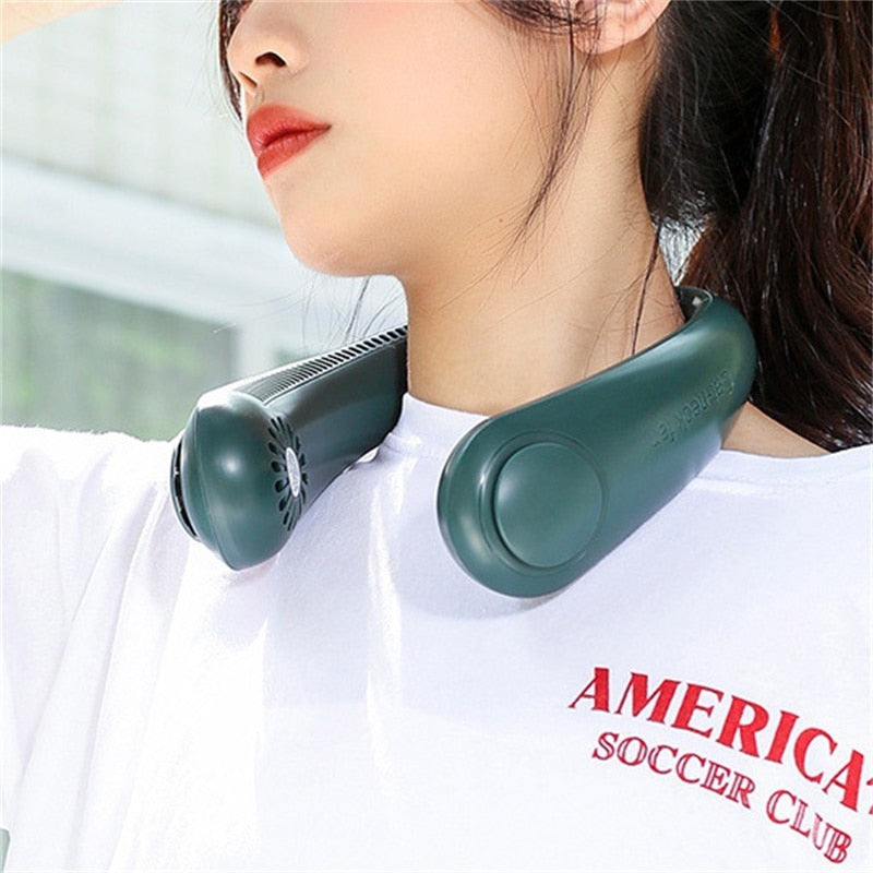 Mini Portable Wireless Rechargeable Neck Fan