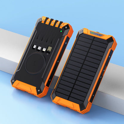 Wireless charging solar power bank 20000 mAh