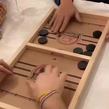 Wooden bouncing chess two person