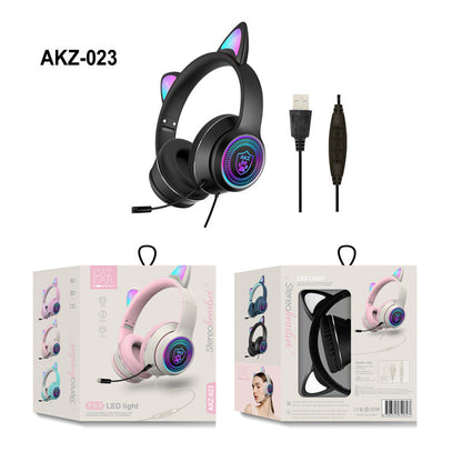 Cat Ear Gaming Headphones Wired- Assorted