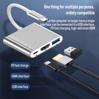 Type C to HDMI 4K USB 3.0 Charging Port Compatible Adapter